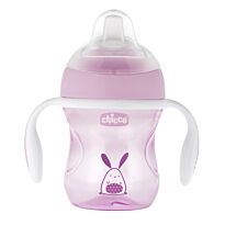 Chicco: Поильник Transition Cup 200 мл 4м+ розовый