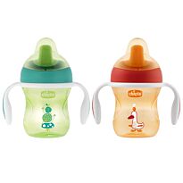 Chicco: Поильник Training Cup 200 мл 6м+ Girl ассорт. зел/оранж