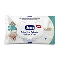 Chicco: Влажные очищающие салфетки 60 шт с клапаном
