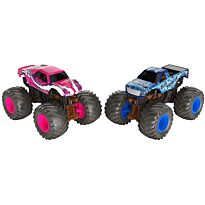 Monster Jam: 1:64 2 Базовые машины меняющие цвет Blue Thunder vs. FullCharge