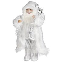 House of seasons: Декоративная фигурка "Санта в белой шубке", l23xw17xh47cm