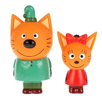 Три кота: Игрушка пластизоль для ванны Три Кота Карамелька и Компот