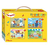 Step Puzzle: Пазлы напол. "Три кота", 4/6/8/12 эл.
