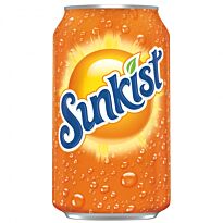 Напиток сильногазированный Sunkist Orange 0,355л.