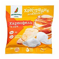 Зеленика - Хрустящие овощные ломтики из картофеля с луком 20г