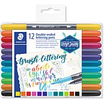 Арт-маркеры Brush lettering 12 штук