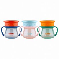 Lubby: Поильник-стакан с ручками "360" 250 мл 12м+