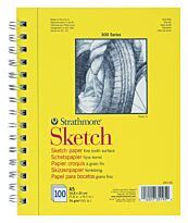 Альбом для скетчей на спирали Strathmore 300 Sketch Paper A5 (21x14,8см), 74г/м2, 100л.