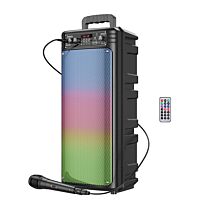 Портативная акустика Hoco BS52 BT 2*10W с проводным микрофоном (Black)