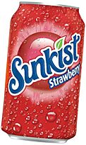 Напиток сильногазированный Sunkist Strawberry 0,355л.