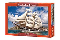 Castorland: Пазлы Высокий корабль, оставляющий гавань 500эл.