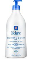 Biolane: Гель для тела и волос 2 в 1 с дозатором 750мл