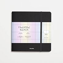 Скетчбук на прошивке для акварели 19х19 Black