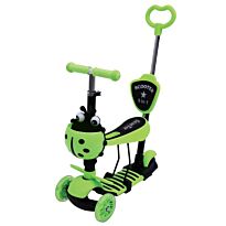 Scooter: Самокат "Божья коровка" с ручкой, зеленый