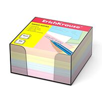 Бумага для заметок ErichKrause, 90x90x50 мм, 4 цвета, в пластиковой подставке