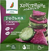 Зеленика - Хрустящие овощные ломтики из редьки с морской солью 20г