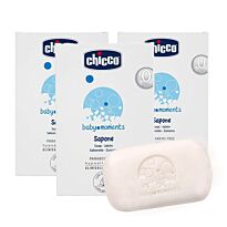 Chicco: Набор мыло гипоаллергенное "Baby moments" 100гр, 3шт