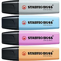 Набор текстовыделителей STABILO Boss Original Pastel, 4 цвета