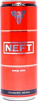 Напиток энергетический "NEFT" со вкусом "Клюква-Арони" 0,45 л.