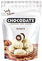 Chocodate Финики с миндалём в белом шоколаде , 100 гр