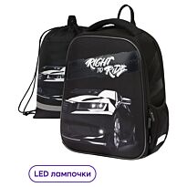Ранец Berlingo Expert Mini "Right to ride" 36*27*14см, 2 отделения, 2 кармана, анатомическая спинка, мешок для обуви