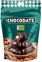 Chocodate Финики с миндалём в шоколаде без сахара, 100 гр