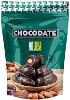 Chocodate Финики с миндалём в шоколаде без сахара, 250 гр