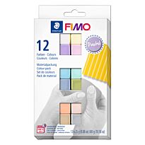 Набор полимерной глины Fimo soft  12 цв. Пастельные цвета