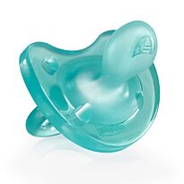 Chicco: Пустышка силикон Physio Soft 16м+, голубой