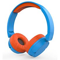 Наушники Hiper LUCKY BT Blue детские 20-20000 Гц, 95 дБ (безопасно для детей), 32 Ом, jack 3.5 mm/micro-USB 5В/500мА, цвет: голубой