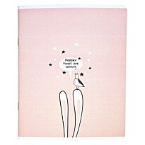 Тетрадь общая, Be Smart, 165х203 мм, 48 л., клетка, скрепка. Коллекция "Bunny", уши