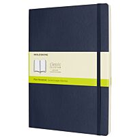 Блокнот Moleskine Classic, 19х25см, нелинованый, мягкая обложка, сапфирово-синий, 192 листа