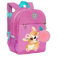 Рюкзак детский Grizzly Корги, розовый