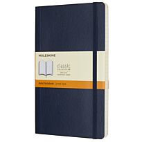 Блокнот Moleskine Classic, 13х21см, в линию, мягкая обложка, сапфирово-синий, 192 листа