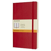 Блокнот Moleskine Classic, 13х21см, в линию, мягкая обложка, красный, 192 листа