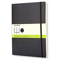 Блокнот Moleskine Classic, 19х25см, нелинованый, мягкая обложка, черный, 192 листа