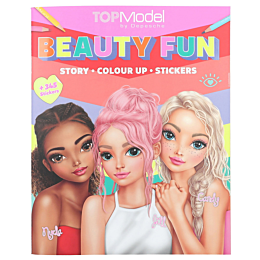 Альбом для раскрашивания с наклейками BEAUTY FUN TOPModel