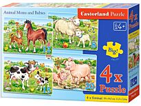Castorland: Домашние животные, 4 в 1. 8/12/15/20 эл.