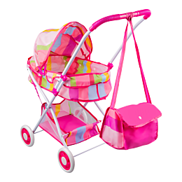 Baby Play House: Игрушка "Коляска для пупса, люлька", розовый