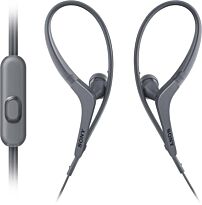 Наушники Sony MDR-AS410AP cпортивные заушины black with Mic