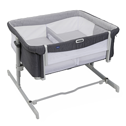 Chicco: Кроватка-манеж Next2Me Twin Magnet Grey 0м+