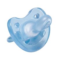 Chicco: Пустышка силикон Physio Soft 0м+, голубой