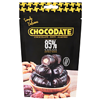 Chocodate Финики с миндалём в тёмном 85 % шоколаде, 100 гр