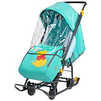 Ника: Санки коляска DISNEY BABY1 Винни изумрудный. DB1/2