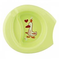 Chicco: Тарелка пл. EasyFeeding Bowl 6м+ зеленый