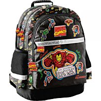 Рюкзак школьный PASO AVENGERS, два отделения, жесткая спинка. 42x29x17 см