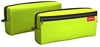 Пенал квадро c двумя отделениями 210x100x50мм Neon Yellow