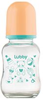 Lubby: Бутылочка для кормления "Малыши и Малышки" 120 мл 0м+ стекло