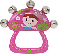 Hola: Игрушка развивающая "Бубенцы" розовые