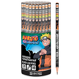 Карандаш чернографитный, заточенный. Naruto